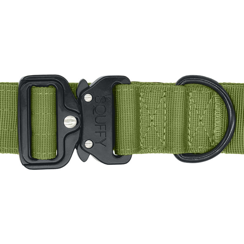 Tactical Dog Collar Moss Forge Olive Green