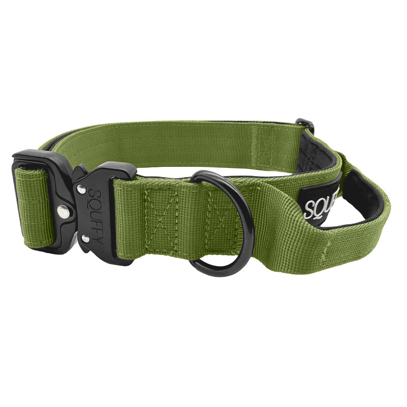 Tactical Dog Collar Moss Forge Olive Green