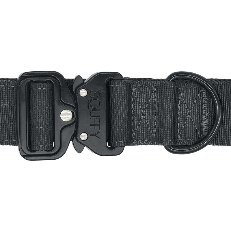 Tactical Dog Collar Raven Vex Midnight Black