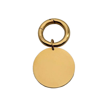 Engraved Circle Dog Tag