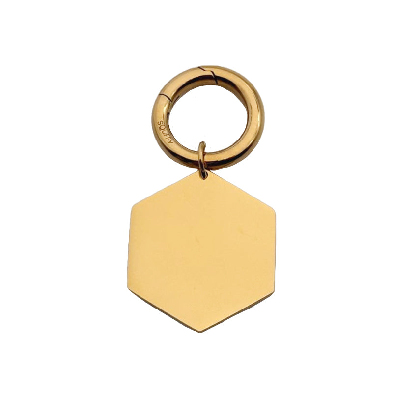 Engraved Hexagon Dog Tag