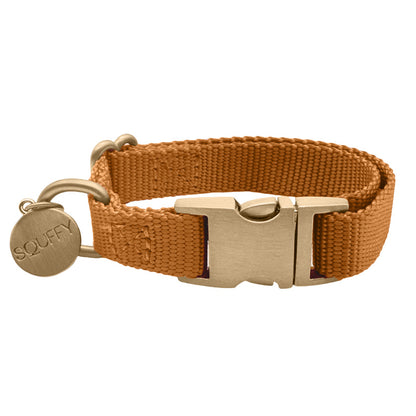 Puppy Dog Collar Honey Drift Cognac Brown