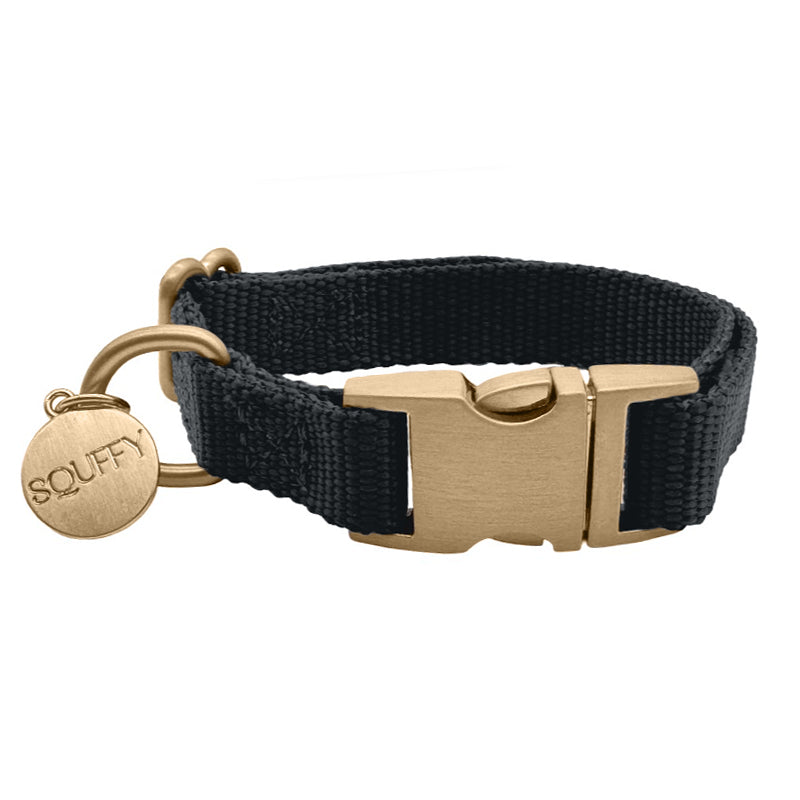 Puppy Dog Collar Raven Illume Midnight Black